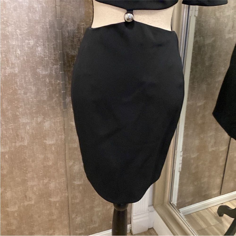 Nwt Mugler Elegant Black Cut-Out Dress, Us2 — image 4 of 8